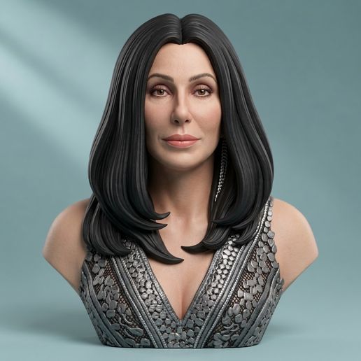 Cher  3D Printable Bust