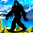 project_20231217_2232337-01.png sasquatch wall art big foot wal decor bigfoot decoration