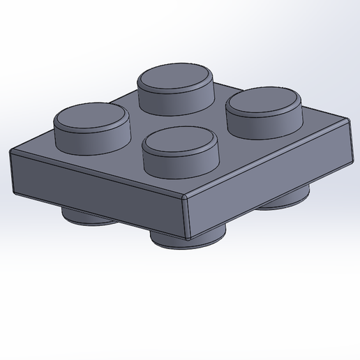 Lego double plate 2x2