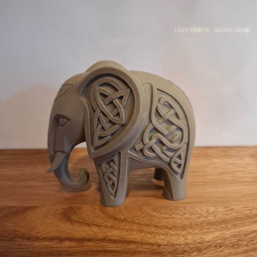 Tribal Elephant - tabletop figurine decoration