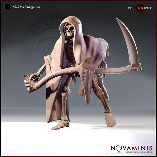 Skeleton Villager 06 3D model