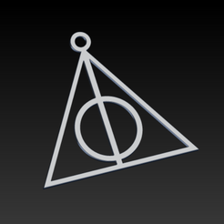 Triangulo.png STL-Datei Dreieckiger Ohrring der Heiligtümer des Todes - Harry Potter・3D-Drucker-Vorlage zum herunterladen, FJMaker3d