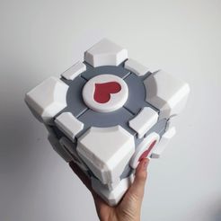 Portal Companion Cube - Easy to Print / No Painting