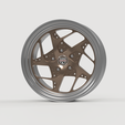 3.png Staggered Rim Set - Center Line "Galaxy" - Real Rims For Scale Model Cars (STL Files)