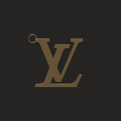 STL file Louis Vuitton logo pendant with bail 3D print model 💍・3D printer  design to download・Cults
