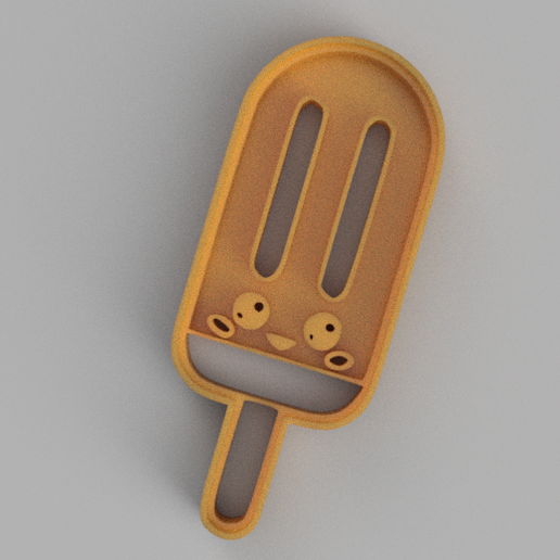 Cookie cutter Ice cream cookie cutter cute Ice Cream 3D model