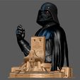 3.jpg DARTH VADER PS5 PS4 CONTROLLER HOLDER MODEL KENOBI STARWARS DISNEY 3D PRINT