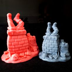 20200417_110339.jpg STL file Santa claus chimney container・3D print object to download