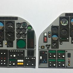 tabl.JPG Scale Instrument panel for Embraer EMB-312 Tucano / jet combat fighter / model airplane