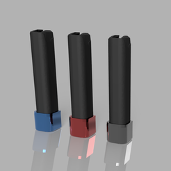 Front-magsex.png STL file Glock Magazine Extension Baseplate +2/4・3D printing design to download