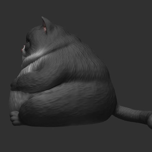2.jpg Modèle imprimé en 3D d'un gros chat