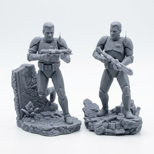image_0.png Commander Cody Helmetless Dual Pose - 32mm Star Wars Legion Scale