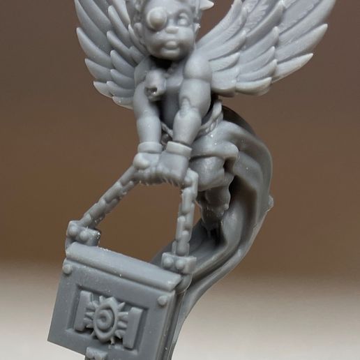 Silver Wardens Angel Baby (with book!!!!) (presupported)