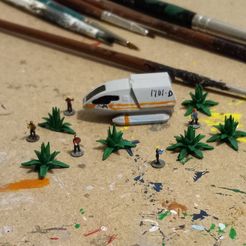 Installation de table : 5 Agaves Set (nombre de feuilles différent)