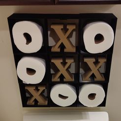 IMG20221023113805.jpg STL file Toilet Paper Cubby Tic Tac Toe・3D printable model to download