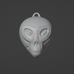 Llavero01.png Alien Schädel Schlüsselanhänger Schlüsselanhänger Allien Schädel