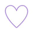 heart thin modern 4in.stl 4 sizes - Thin Modern Heart Shape Cookie Cutter - SHARP cutting edges - So Versatile!