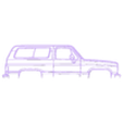 blazer k5.stl Wall Silhouette: Chevrolet Set