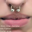 fem_jewel_septum_41-d55-pi.jpg STL file fake nose hook FAKE NIPPLE PIERCING "BALLS FARTHER" Female Septum Barbaella male Non-Piercing Body Jewellery Bondage Weight femJ-41 3d print cnc・Template to download and 3D print