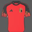 bel3.jpg QATAR 2022 World Cup T-shirt lamp of the Belgian national team in color.