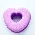 heartdonutsample.jpg Bath Bomb Mold Heart donut Press