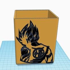 DBZ-5.1.jpg Fichier STL Pot à Stylos DRAGONBALL // Pens Jar DRAGONBALL・Design imprimable en 3D à télécharger