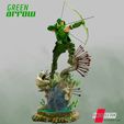 111920 B3DSERK - Green Arrow Color 08.jpg B3DSERK DC comics Green Arrow 3d Sculpture: STL tested & ready for printing