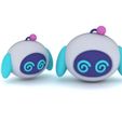 3.jpg "Cute Robot with Swirly Eyes 3D Model"