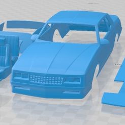 Chevrolet-Monte-Carlo-SS-1986-Cristales-Separados-1.jpg 3D-Datei Chevrolet Monte Carlo SS 1986 Druckfähiges Auto・3D-Druck-Idee zum Herunterladen