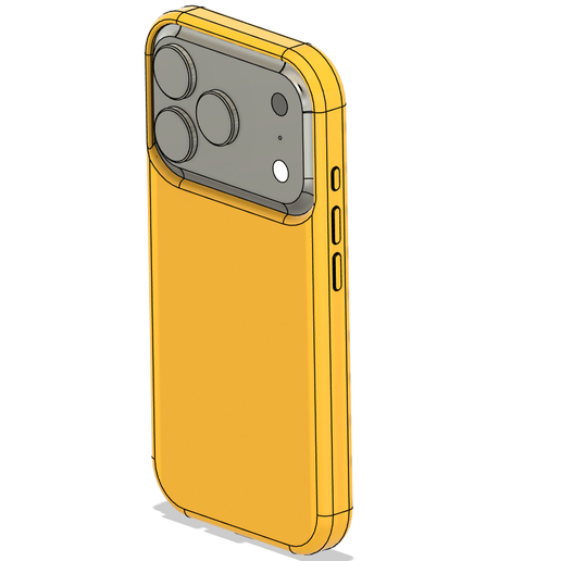 📱 iPhone 17 Pro Case Solid Model – Official Dimensions Fusion