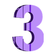 3.stl STL file Text Flip: Numbers 0-20・3D printing model to download
