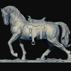 1.jpg 3D-Datei realistisches Pferd・Vorlage für 3D-Druck zum herunterladen