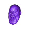 Screaming.obj Thanos cabeza gritando por figura de acción