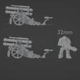 dimensions.jpg Imperial heavy quad cannon 32mm scale Artillery warhammer40k