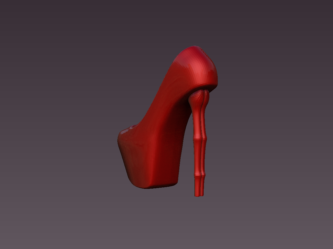 Download file High heel shoeDoll • 3D printing model ・ Cults
