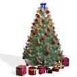fv.jpg Chrismas Tree 3D Model - Obj - FbX - 3d PRINTING - 3D PROJECT - GAME READY NOEL Chrismas Tree  Chrismas Tree NOEL
