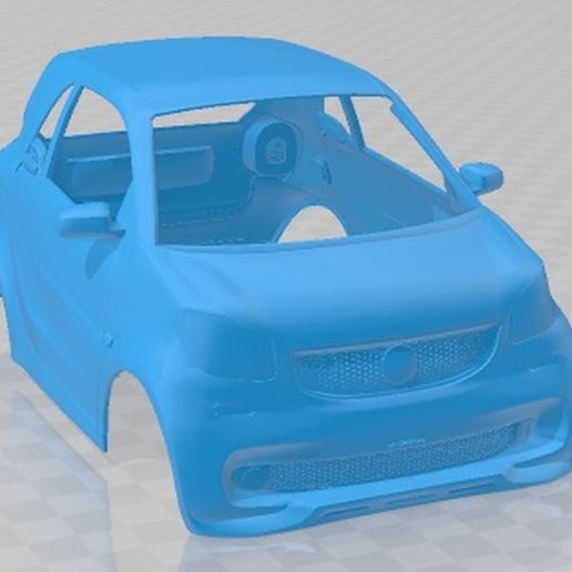 Smart-Fortwo-Brabus-2.jpg 3D file Smart Fortwo Brabus Printable Body Car・Model to download and 3D print, hora80
