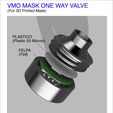 6- Valvula.jpg VMO MASK V3 - 3D-PRINTED PROTECTIVE- Coronavirus COVID-19 (Improved Version)