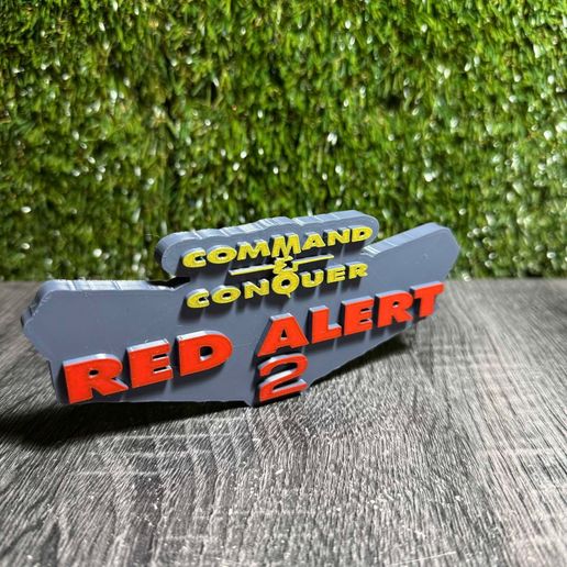 3MF file COMMAND & CONQUER RED ALERT 2 LOGO 3D PRINT DECORATION (3MF ...