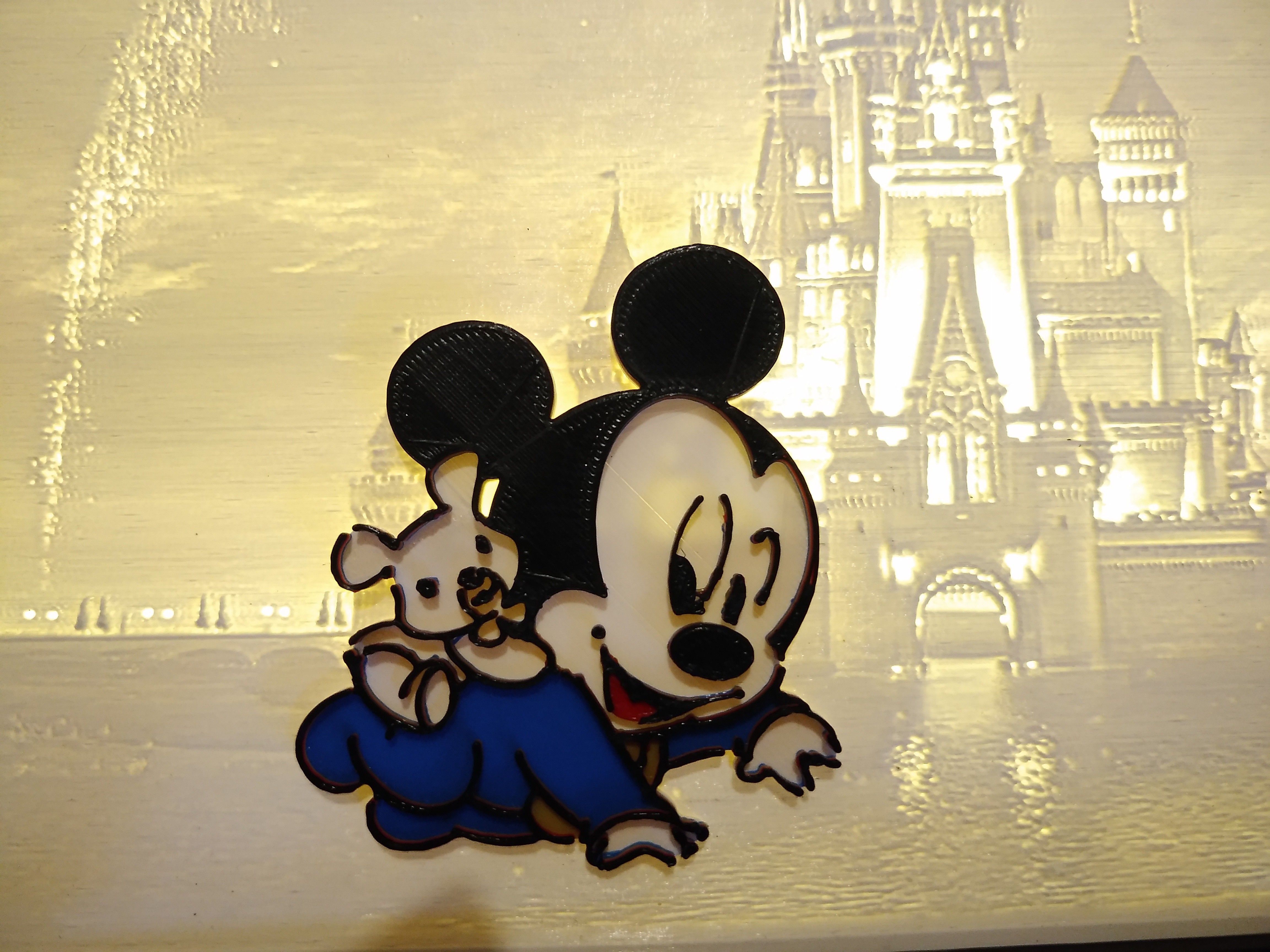 Telecharger Fichier Stl Bebe Mickey Multi Couleur Noir Et Blanc Plan Imprimable En 3d Cults