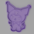 kuromi-cookie-cutter1.png Set X12 Cookie Cutters Hello Kitty Sanrio