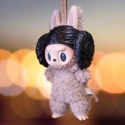 Labubu Accessories Toys - Princess Leia Hair - Starwars Cosplay