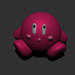 kirby1.png Archivo STL Kirby・Modelo imprimible en 3D para descargar