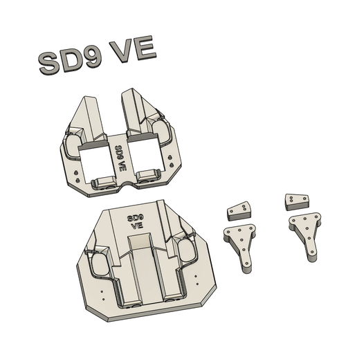 Smith and Wesson SD9 VE Split Holster Mold