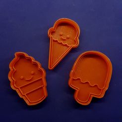 20210105_015629.jpg STL-Datei Ice Cream Cookie Cutters Set herunterladen • 3D-druckbares Design, Cortantesparagalletitas