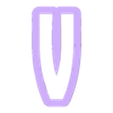 V_Ucase.stl heinrich - alphabet font - cookie cutter