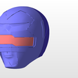 front.png power rangers lost galaxy blue ranger helmet stl file for 3d printing