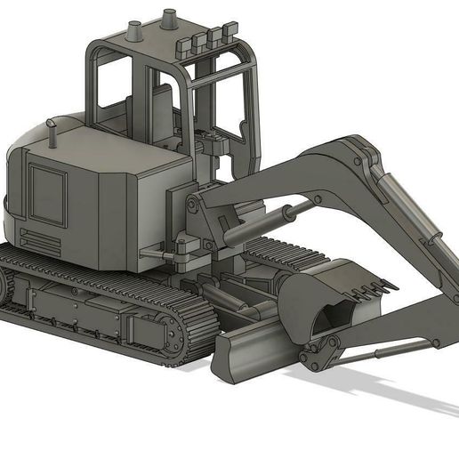 JCB-86C-Digger_6.jpg JCB 86 Mini Digger N Gauge 1:148 Scale