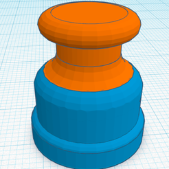 zuglaschenhalterung.png Fichier 3D gratuit Bouton à vis caché (peut être utilisé comme support pour les volets roulants ou simplement pour accrocher des objets au mur)・Objet pour impression 3D à télécharger