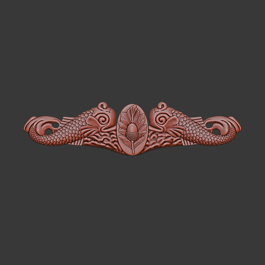 Submarine Medical Officer (US Navy) 3d relief .stl file